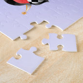 Quirky Jester & Puppet King Red Puzzle Legpuzzel (Zijkant)