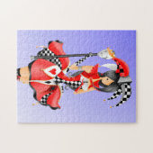 Quirky Jester & Puppet King Red Puzzle Legpuzzel (Horizontaal)