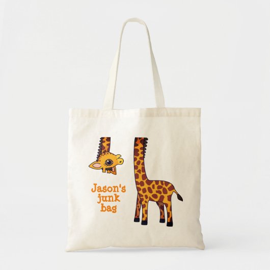 Quirky Kawaii Giraffe Tote Bag (Voorkant)