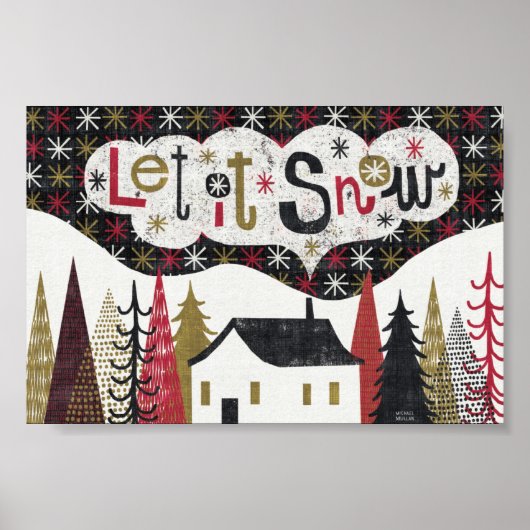 Quirky Kerstcabine Poster (Voorkant)