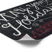 Quirky kerstsieraad en helderheid poster (Hoek)