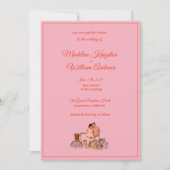 Quirky Kitschy Retro Photo Wedding Invitation Kaart (Voorkant)
