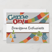 Quirky, leuk, spelletjes nacht, bordspelliefhebber kaart (Voorkant)