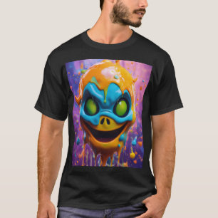 Quirky Liquid Ghost Portrait T-shirt