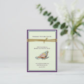 Quirky Little Colorful Bird Visitekaartje (Staand voorkant)