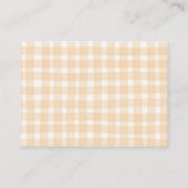 Quirky Little Pumpkin Baby shower Boeken voor Baby Informatiekaartje (Achterkant)