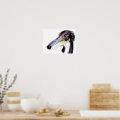 Quirky Lurcher poster (Keuken)