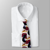 Quirky Moderne Geometrische Chic Monogram Stropdas (Gebonden)