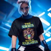 Quirky Monkey senorita heeft een margarita nodig T-shirt