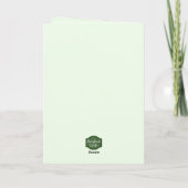 Quirky Moose Rabbit Forest Winter Scene Kerstmis Kaart (Achterkant)