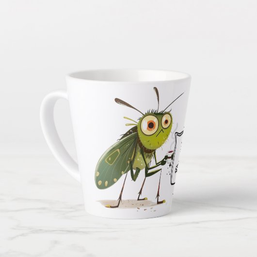 Quirky Mosquito Funny Coffee Quote Latte Mok (Linkerhoek)