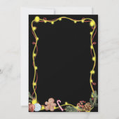 Quirky Neon Holly Jolly Christmas Kaart (Achterkant)