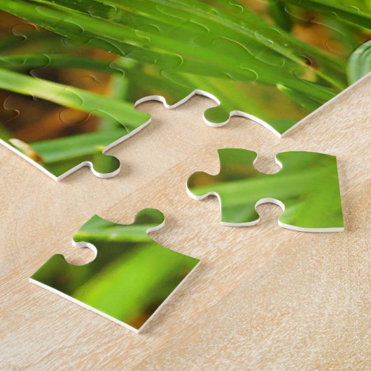 Quirky One-Sided Dialoog met een kleine groene kik Legpuzzel (Zijkant)