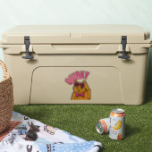 Quirky.. Ontdek de vele vormen van de kat Sticker (Koeler)