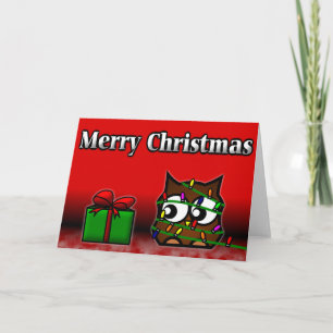 Quirky Owl Christmas Kaart