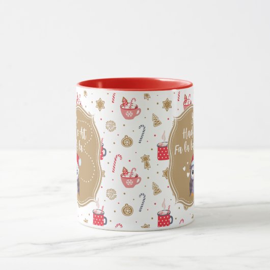 Quirky Owl Holiday Mok (Midden)