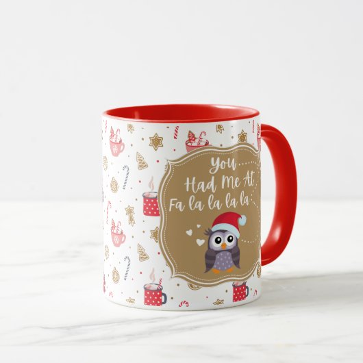 Quirky Owl Holiday Mok (Voorkant rechts)