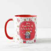 Quirky Owl Holiday Mok (Links)