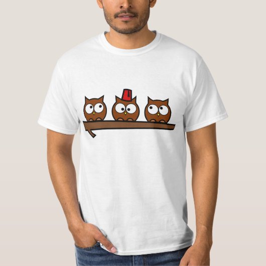 Quirky Owls - Dr. T. Wit T'who T-shirt (Voorkant)