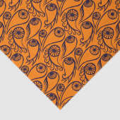 Quirky Paisley Eye Pattern Creepy Funny Halloween Tissuepapier (Detail)