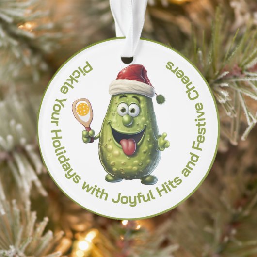 Quirky Pickle Christmas Tree Ornament (Boom)