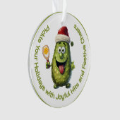 Quirky Pickle Christmas Tree Ornament (voorkant)