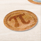 Quirky Pork Pie Symbool  Ronde Kartonnen Onderzetter (Gebogen)