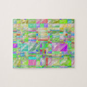 Quirky Quilt Abstract Design Puzzle Legpuzzel (Horizontaal)