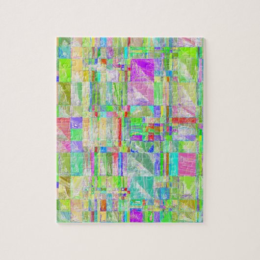 Quirky Quilt Abstract Design Puzzle Legpuzzel (Verticaal)