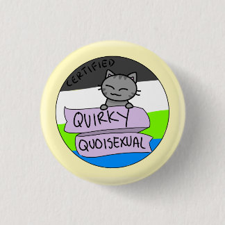 Quirky Quoisexual Ronde Button 3,2 Cm