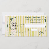 Quirky Retro Citrus HandDrawn Bow Gift Certificate (Achterkant)