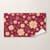 Quirky Retro Floral Pattern Bath Towel set Bad Handdoek (Handdoek)