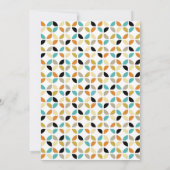 Quirky Retro kerstboom midden midden eeuw modern Feestdagenkaart (Achterkant)