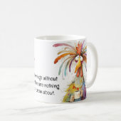 Quirky Rooster Coffee Humor Koffiemok (Voorkant rechts)