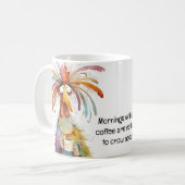 Quirky Rooster Coffee Humor Koffiemok (Voorkant links)