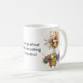 Quirky Rooster Coffee Humor Koffiemok (Voorkant rechts)