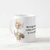 Quirky Rooster Coffee Humor Koffiemok (Voorkant links)