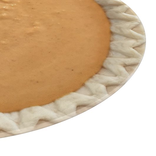 Quirky Round Pumpkin Pie Snijplank (Hoek)