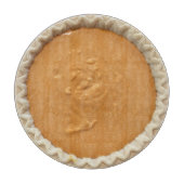 Quirky Round Pumpkin Pie Snijplank (Voorkant)