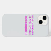 Quirky Roze Moederschap Modus AAN – Adem Liefde Case-Mate iPhone Case (Achterkant (horizontaal))