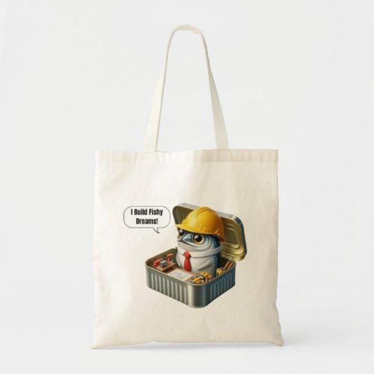  Quirky Sardine Engineer Building Fishy Ideas Tote Bag (Voorkant)