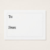 Quirky Say No to Wrapping Baby shower Cadeaukaart Visitekaartje (Achterkant)