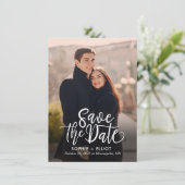 Quirky Script EDITABLE KLOR sparen de Kaart van de (Staand voorkant)