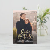 Quirky Script EDITABLE KLOR sparen de Kaart van de (Staand voorkant)