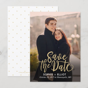 Quirky Script EDITABLE KLOR sparen de Kaart van de