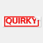 Quirky Stamp Bumpersticker (Voorkant)