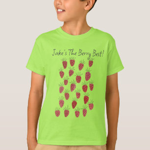 Quirky Strawberry Pattern Boy T-Shirt