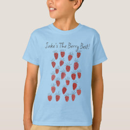 Quirky Strawberry Pattern Boy T-Shirt