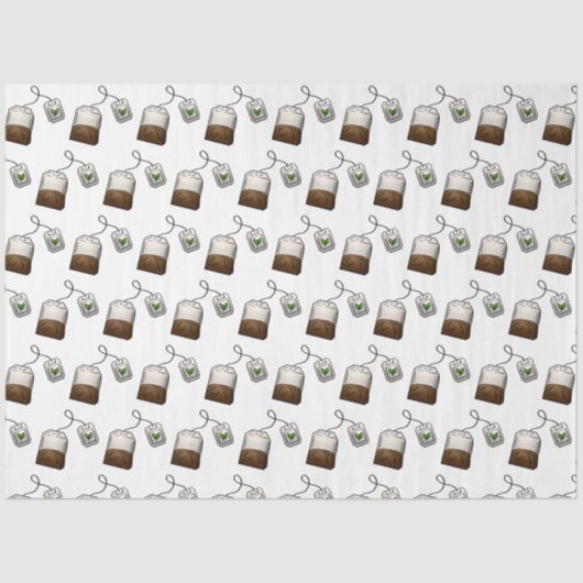Quirky Tea Bag Pattern Tissuepapier (Voorkant)