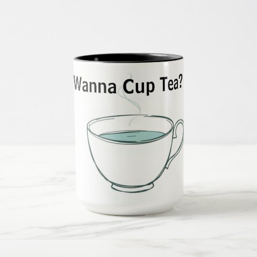 Quirky Tea Time Whimsical Personalized Tea Mok (Midden)